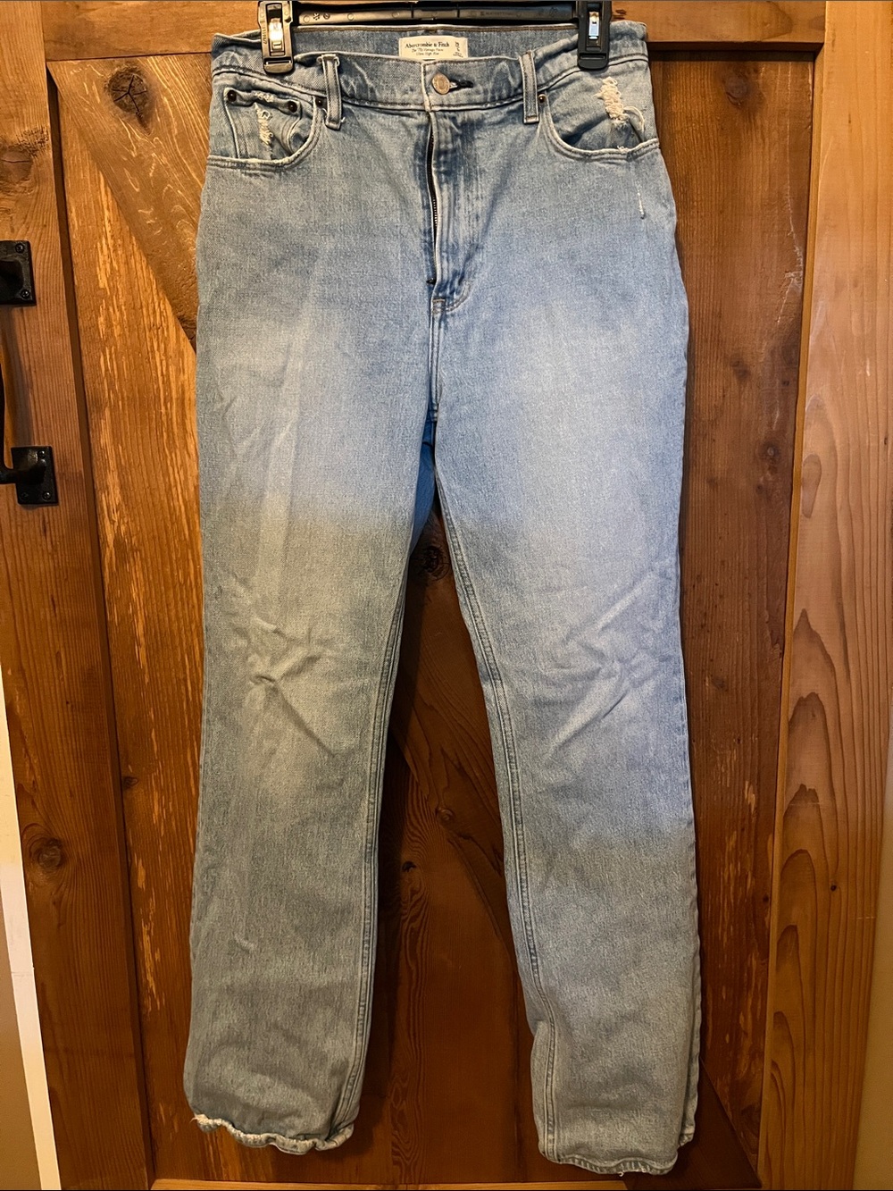 Abercrombie & Fitch Light Blue '70s Vintage Flare Ultra High Rise Jeans